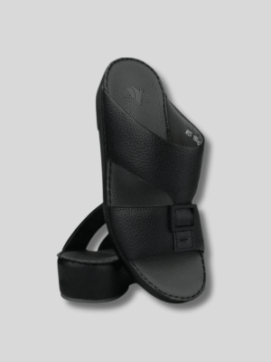 mentor-men-sandals-uae-smooth-leather-black (2) نعال منتور اماراتي